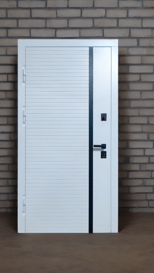 С черной полосой на белом МДФ