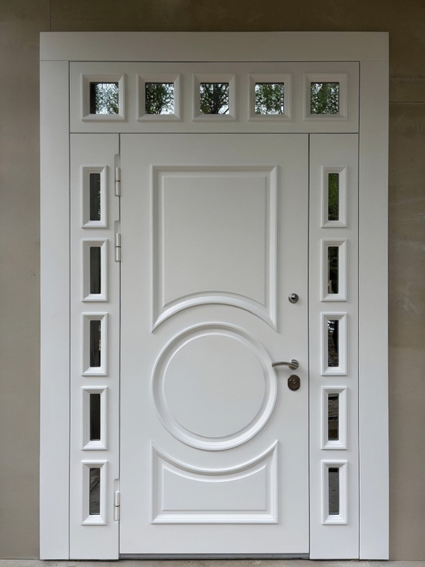 Белая с остеклением