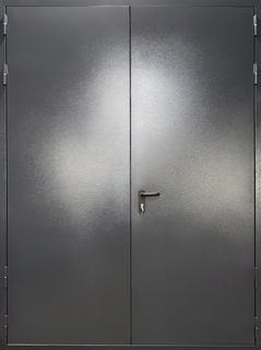 Двустворчатая противопожарная дверь (предел EI-60) с полимерным покрытием по RAL Двустворчатая противопожарная дверь (предел EI-60) с полимерным покрытием по RAL