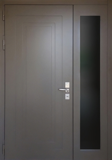 Однопольная термодверь с остеклением сбоку (МДФ RAL) Однопольная термодверь с остеклением сбоку (МДФ RAL)