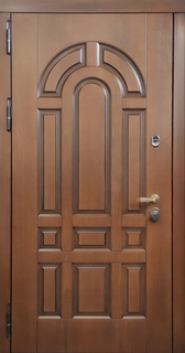 Стальная термодверь с отделкой псевдофиленчатыми панелями МДФ шпон Стальная термодверь с отделкой псевдофиленчатыми панелями МДФ шпон