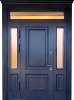 Входная группа с остеклением и терморазрывом (панели МДФ с багетом) Входная группа с остеклением и терморазрывом (панели МДФ с багетом)